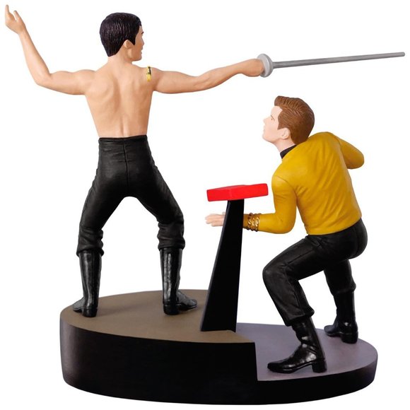 New! Star Trek Captain Kirk & Sulu Hallmark Keepsake Ornament 2018 + Sound - Picture 4 of 5